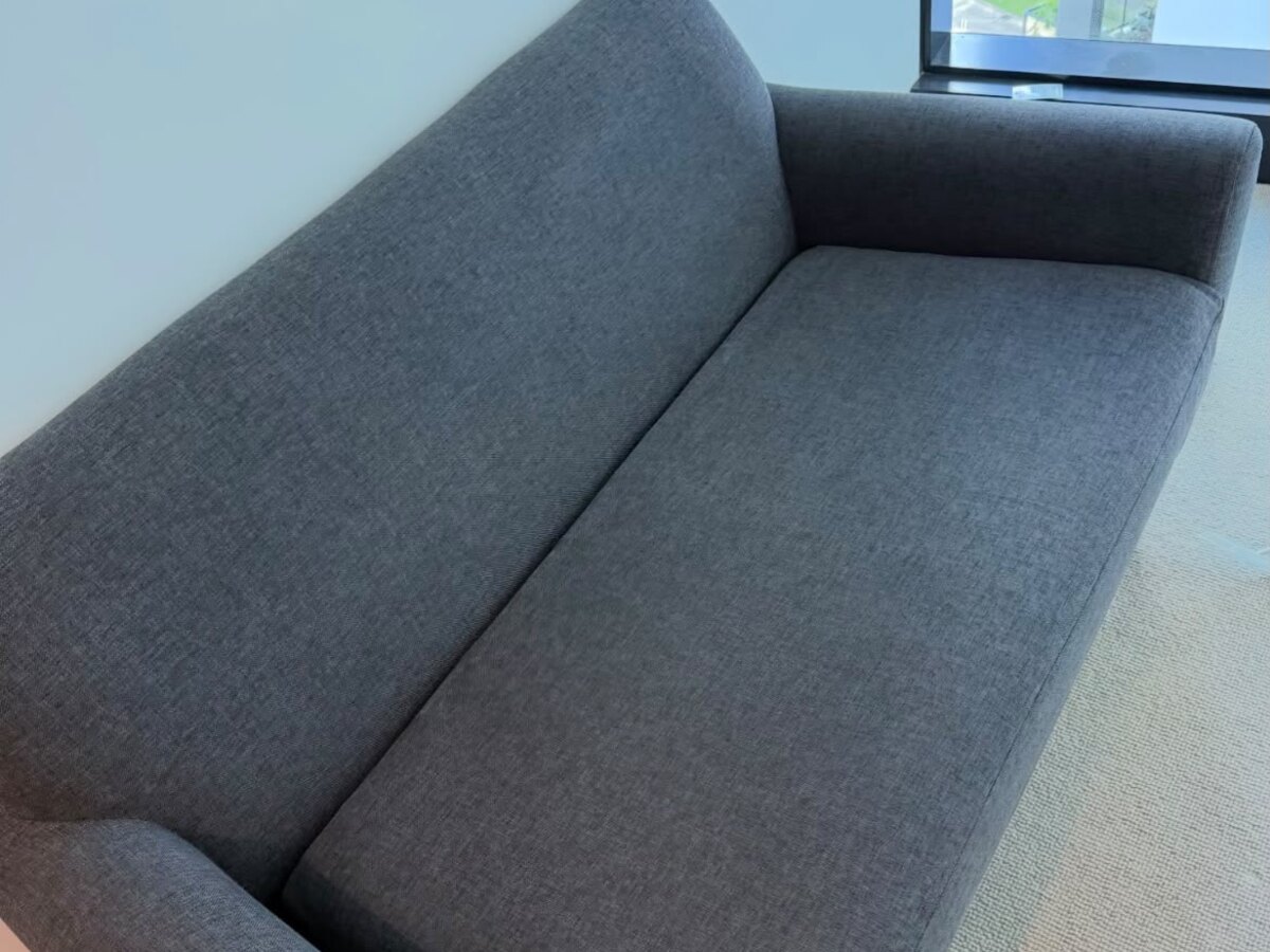 Couch after professional cleaning